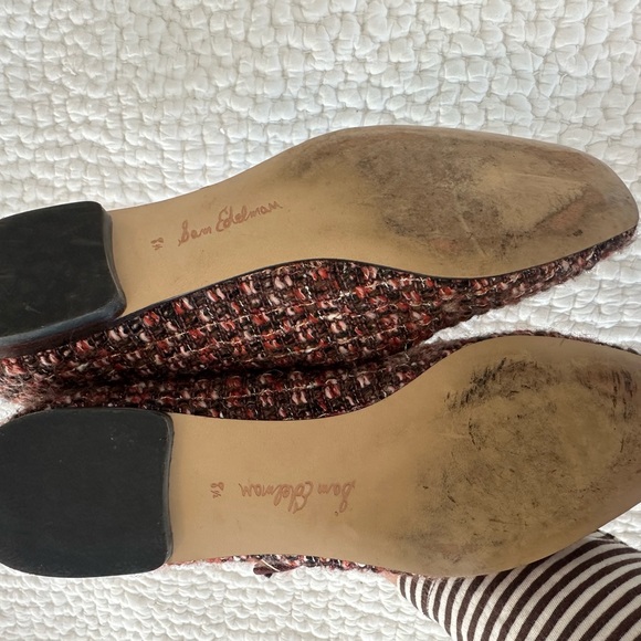 Sam Edelman Tweed Mary Jane Flats - Red and Black - Picture 6 of 6